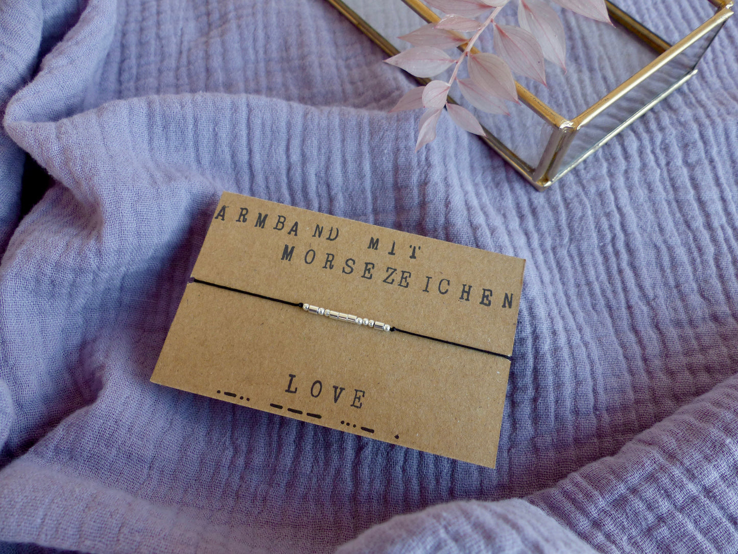 Personalisiertes Armband mit Morsezeichen und deinem Wunschtext – ein individuelles Geschenk mit Bedeutung
